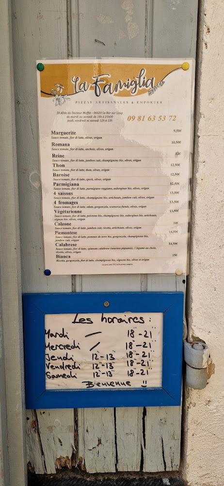 Pizzeria La Famiglia - Menu Image 2